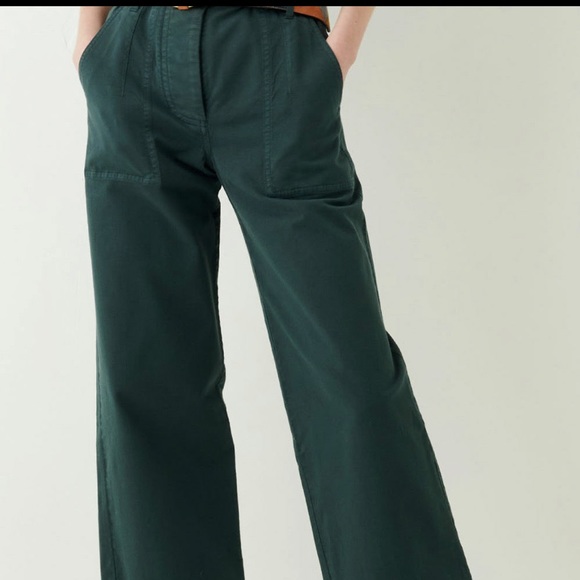 Anthropologie Sessun Camp Pleated Chino Boyfriend Style Pants - Picture 2 of 3